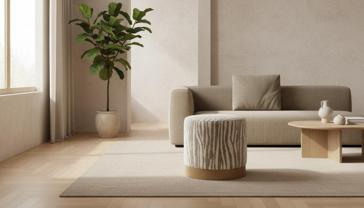ÜLŐKE - bézs/barna, Lifestyle, faalapú anyag/textil (40/40/40cm) - Xora