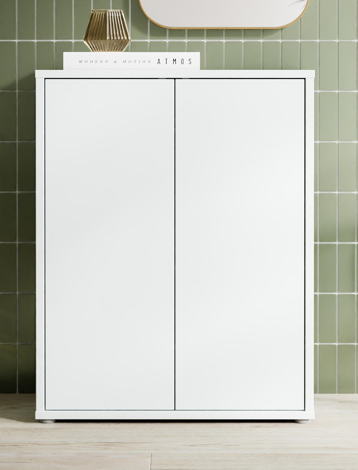 SCHUHSCHRANK Alice Springs  in 75/100/35 cm  - Hellgrau/Grau, Modern, Holzwerkstoff/Kunststoff (75/100/35cm) - Xora