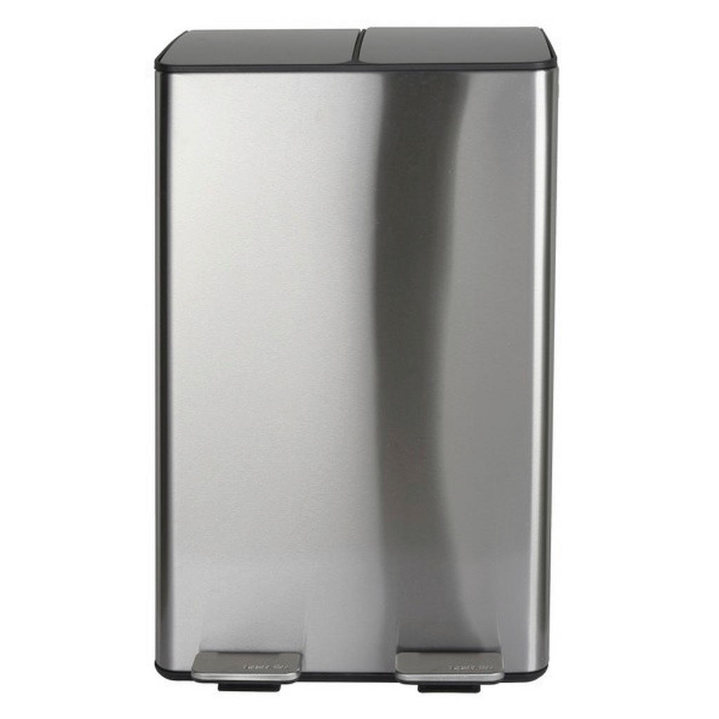 Treteimer Aliya 60l Silber Metall Lxbxh: 45x30x71