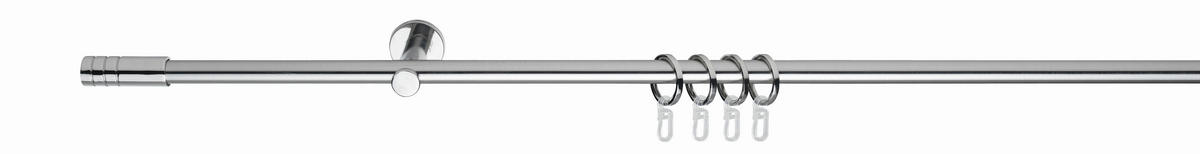 GALERIE PERDEA 160 cm  - culoare inox, Basics, metal (160cm) - Homeware