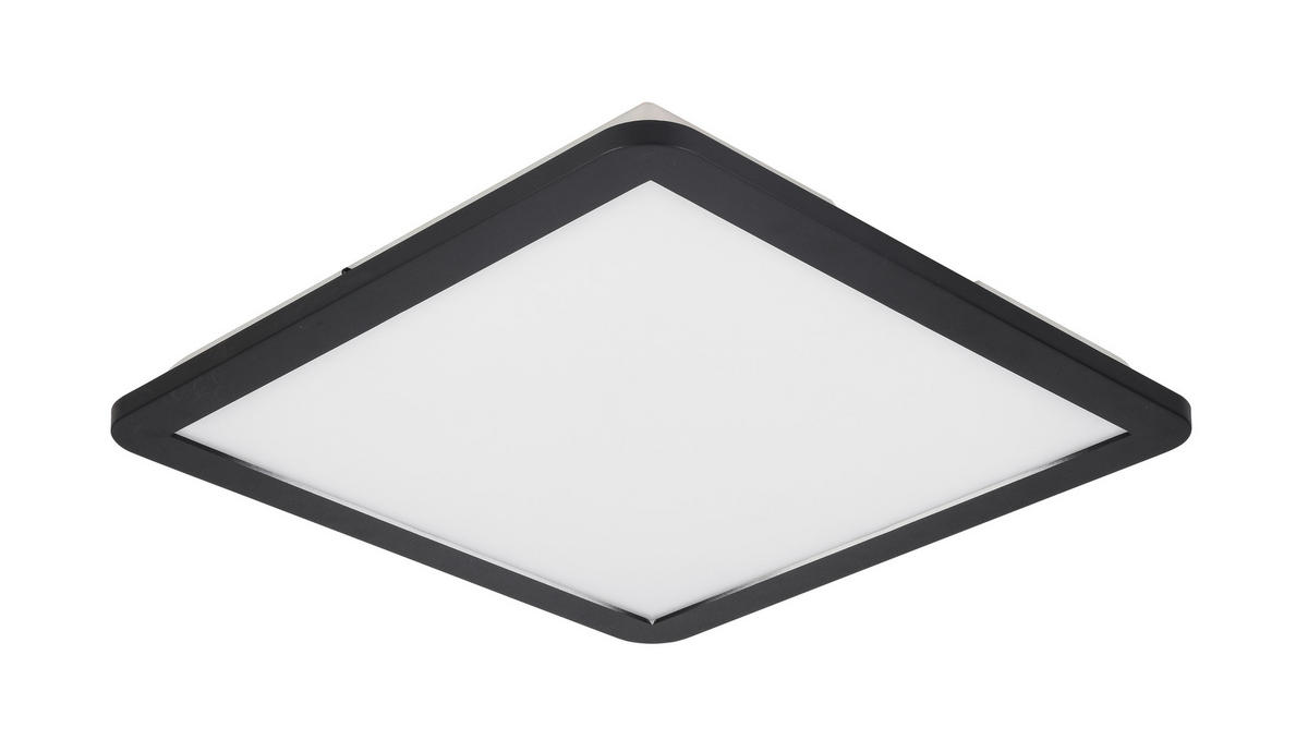 PLAFONIERĂ CU LED - alb/negru, Trend, plastic (40/40/4cm) - Novel