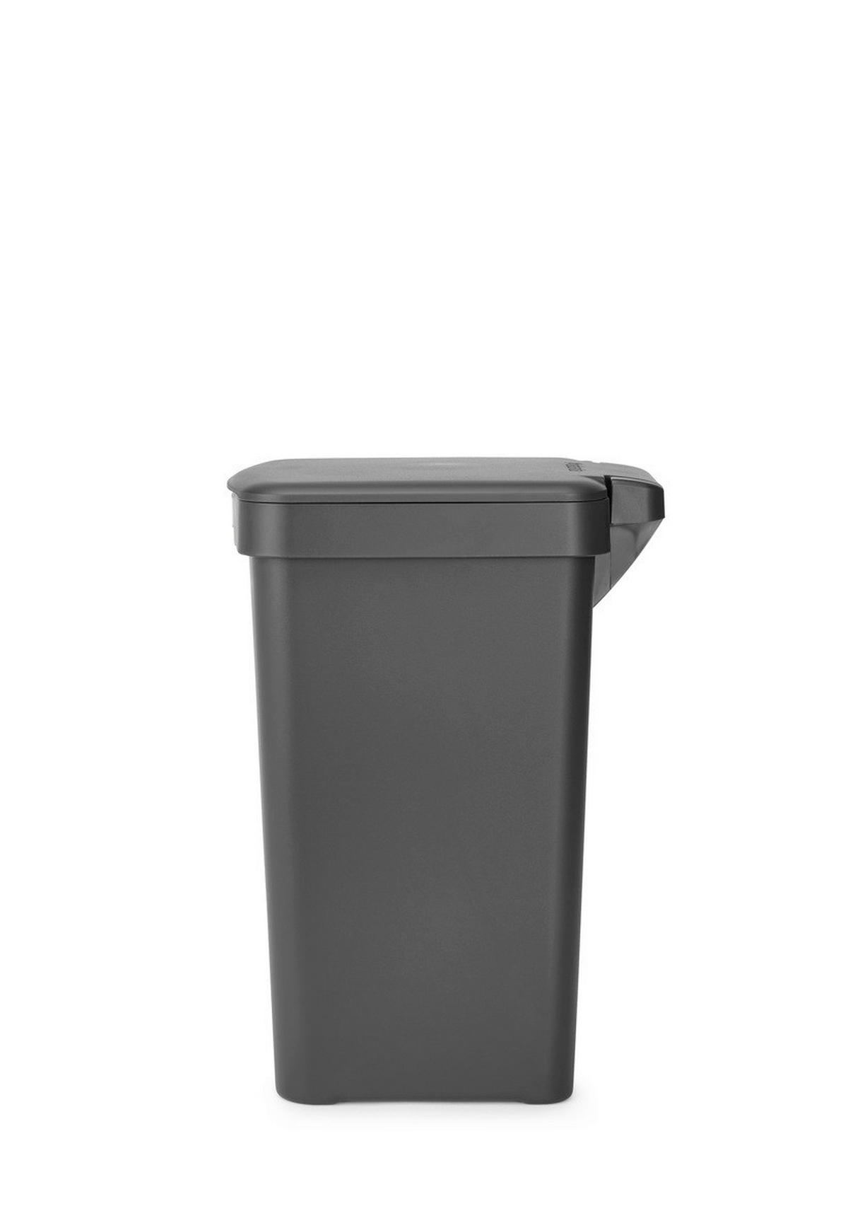 KOŠ ZA SMETI - temno siva, Basics, umetna masa (20.3/38.1/26.5cm) - Brabantia