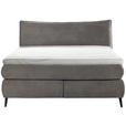 BOXSPRINGBETT 180/200 cm  in Grau  - Schwarz/Grau, Trend, Holz/Textil (180/200cm) - Esposa