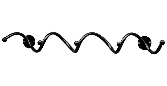GARDEROBENLEISTE in Schwarz - Schwarz, Design, Metall (67/9/14cm) - Carryhome
