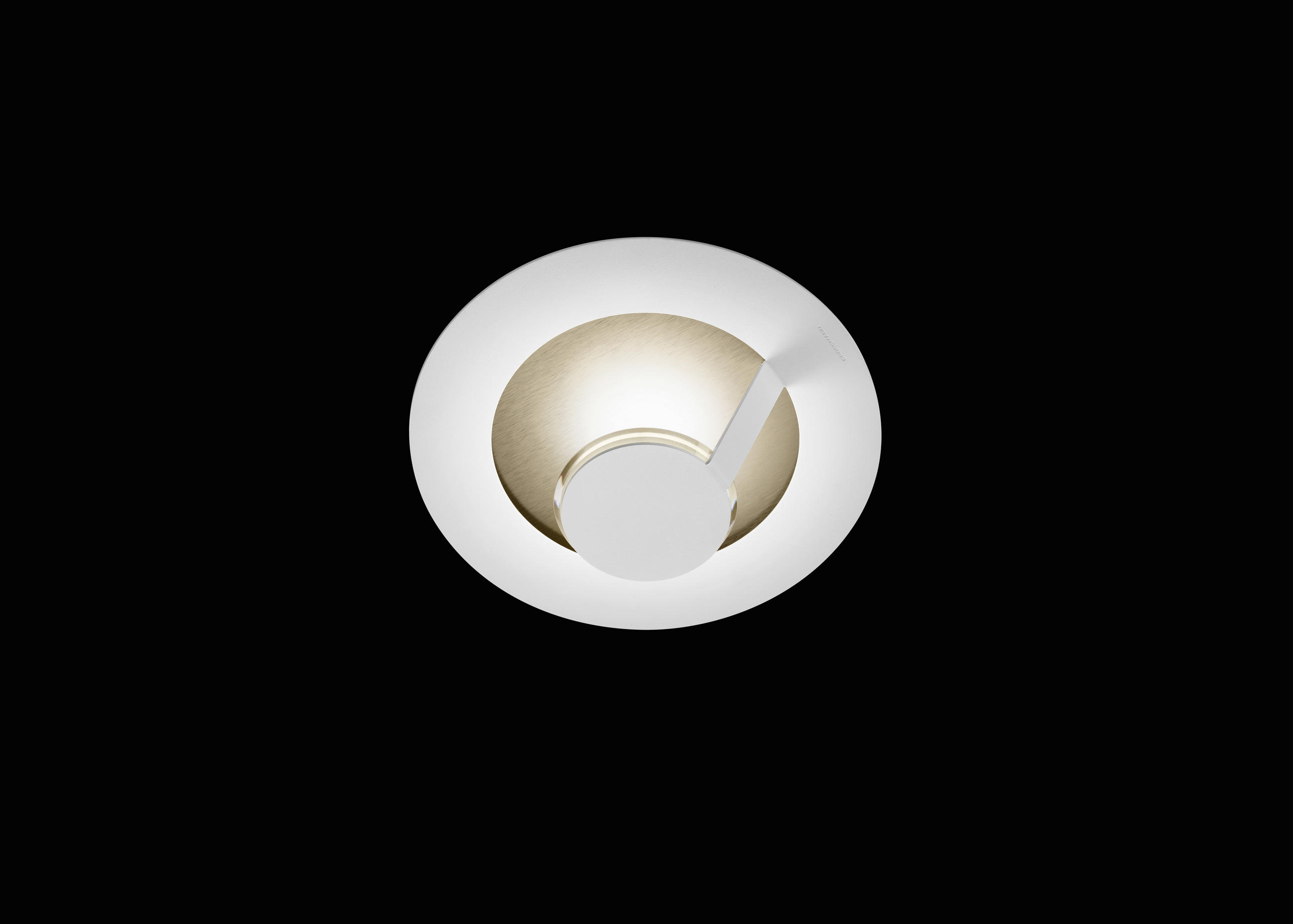 LED-WANDLEUCHTE FLAT 29/11,8 cm   - Goldfarben/Braun, Design, Metall (29/11,8cm) - Grossmann