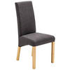 STUHL Webstoff Anthrazit, Buchefarben  - Anthrazit/Buchefarben, KONVENTIONELL, Holz/Textil (47/102/57cm) - Carryhome