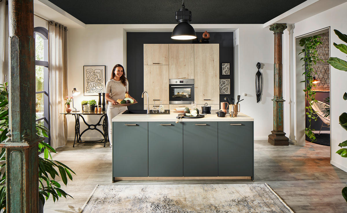 EINBAUKÜCHE   - Design, Holzwerkstoff - Celina