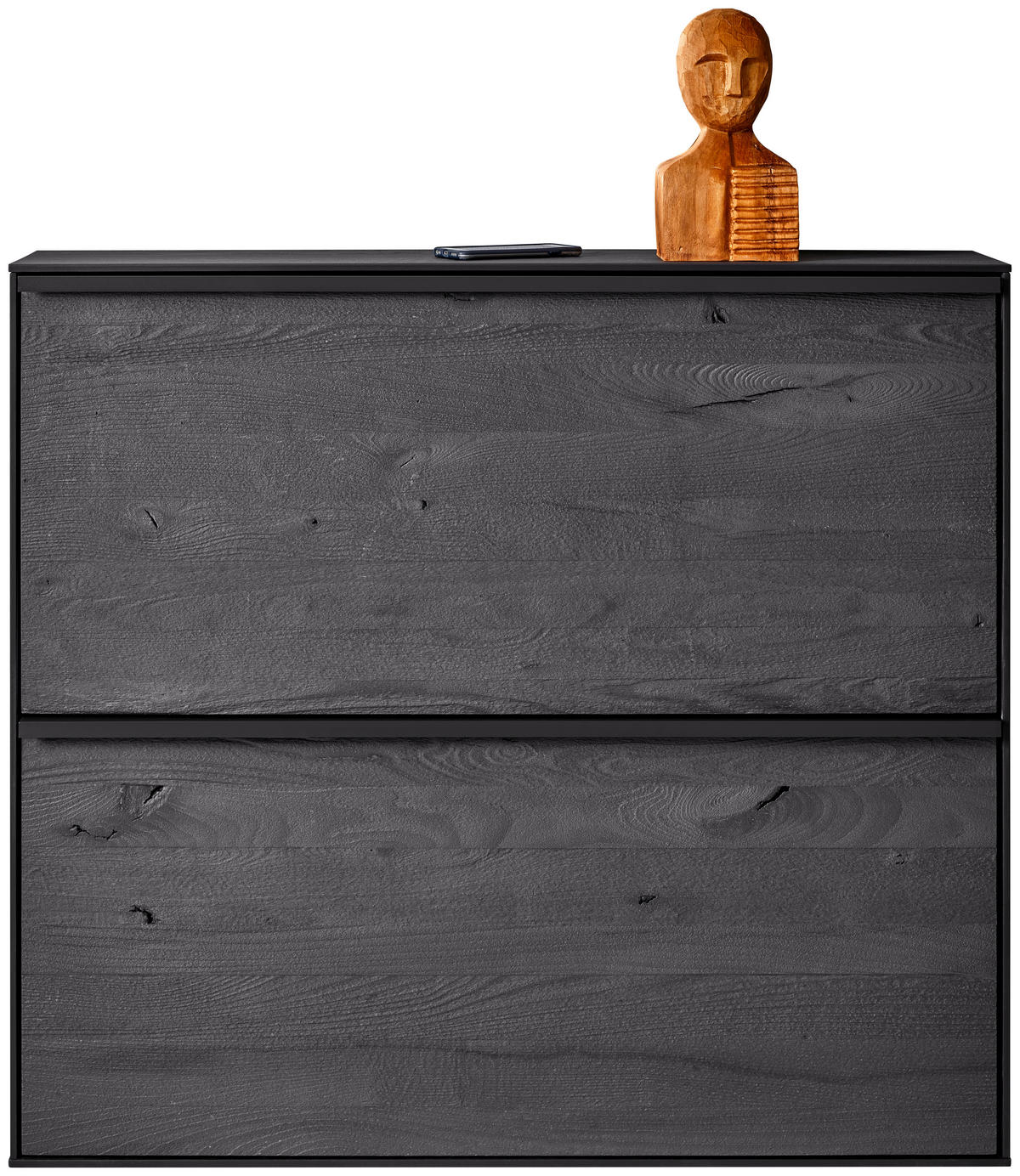 HÄNGESCHUHSCHRANK LENYA GARDEROBEN  in 98/88/20 cm  - Anthrazit/Schwarz, Design, Holz/Metall (98/88/20cm) - Johann Jakob