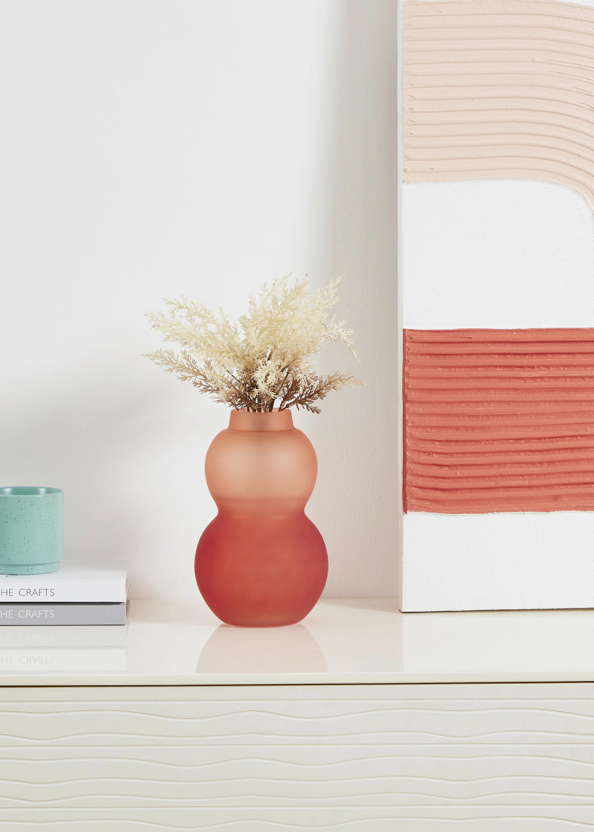 VASE  - Pink/Rot, LIFESTYLE, Glas (14/22,5cm)