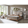 BOXSPRINGBETT 180/200 cm  in Taupe  - Taupe/Eichefarben, KONVENTIONELL, Holz/Textil (180/200cm) - Carryhome