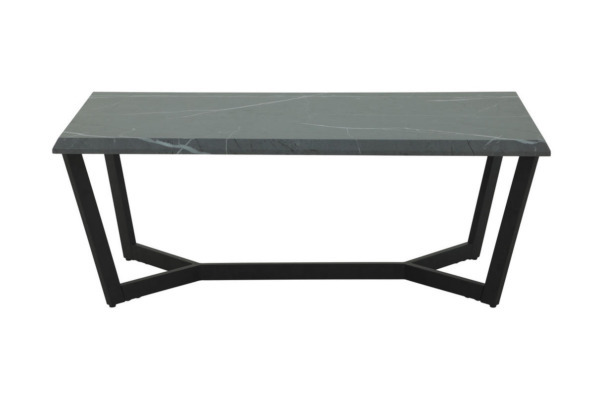 COUCHTISCH in Metall, Holzwerkstoff 110/60/42 cm  - Schwarz/Grau, Design, Holzwerkstoff/Metall (110/60/42cm) - Livetastic