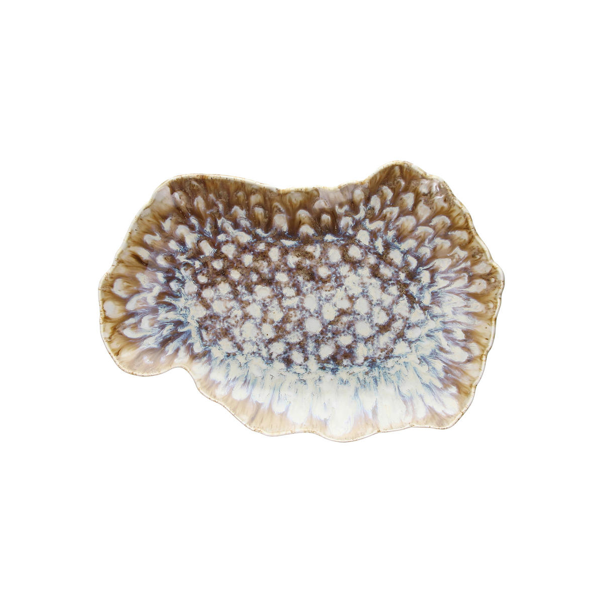 PLITKI TANJIR   30/20/3 cm          REEF MARINE   - višebojna, Osnovno, keramika (30/20/3cm) - Tognana
