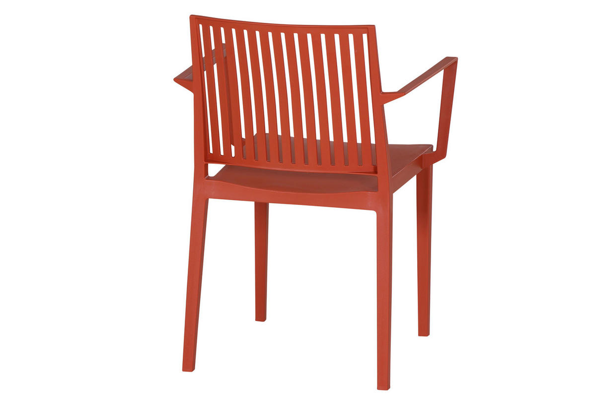 STAPELSTUHL in Kunststoff Rot  - Rot, Basics, Kunststoff (57/80/56cm) - Siena Garden