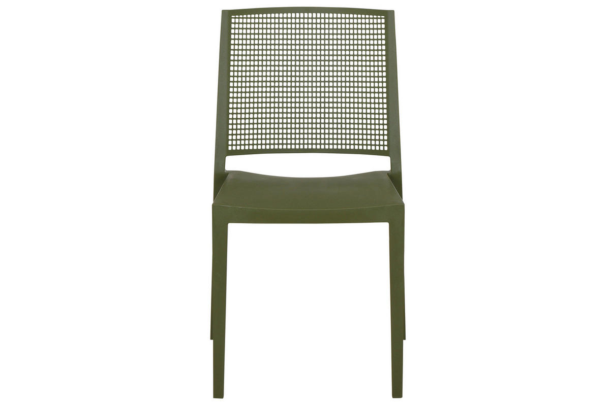 GARTENGARNITUR 5-teilig Stahl  - Grün, Basics, Kunststoff/Metall (80/80/120cm) - Siena Garden