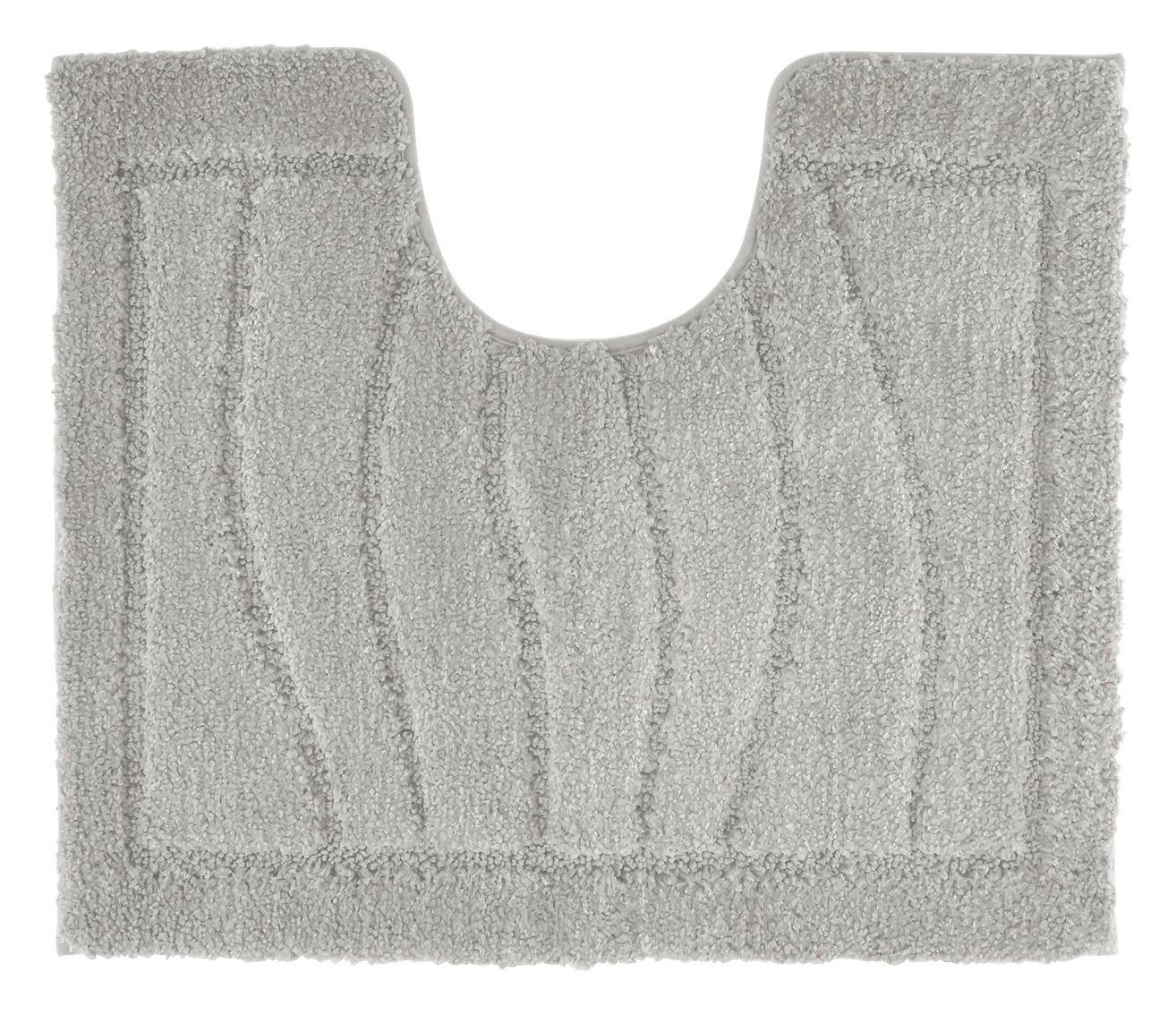 Wc-vorleger Mit Ausschnitt Lasse Hellgrau 50x60 Waschbar