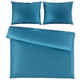 BETTWÄSCHE TANJA Satin 200/200 cm  - Blau, Basics, Textil (200/200cm) - Novel