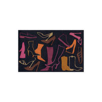FUSSMATTE 64/168 cm  - Violett/Braun, Basics, Kunststoff/Textil (64/168cm) - Kayoom