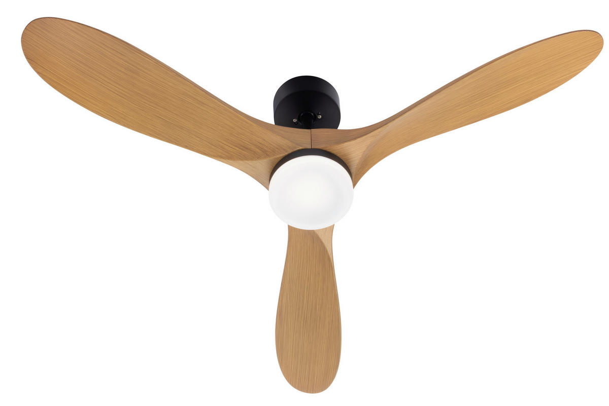 VENTILATOR STROPNI  crna   boje oraha   - boje oraha/crna, Basics, metal/plastika (132/35cm) - Mican