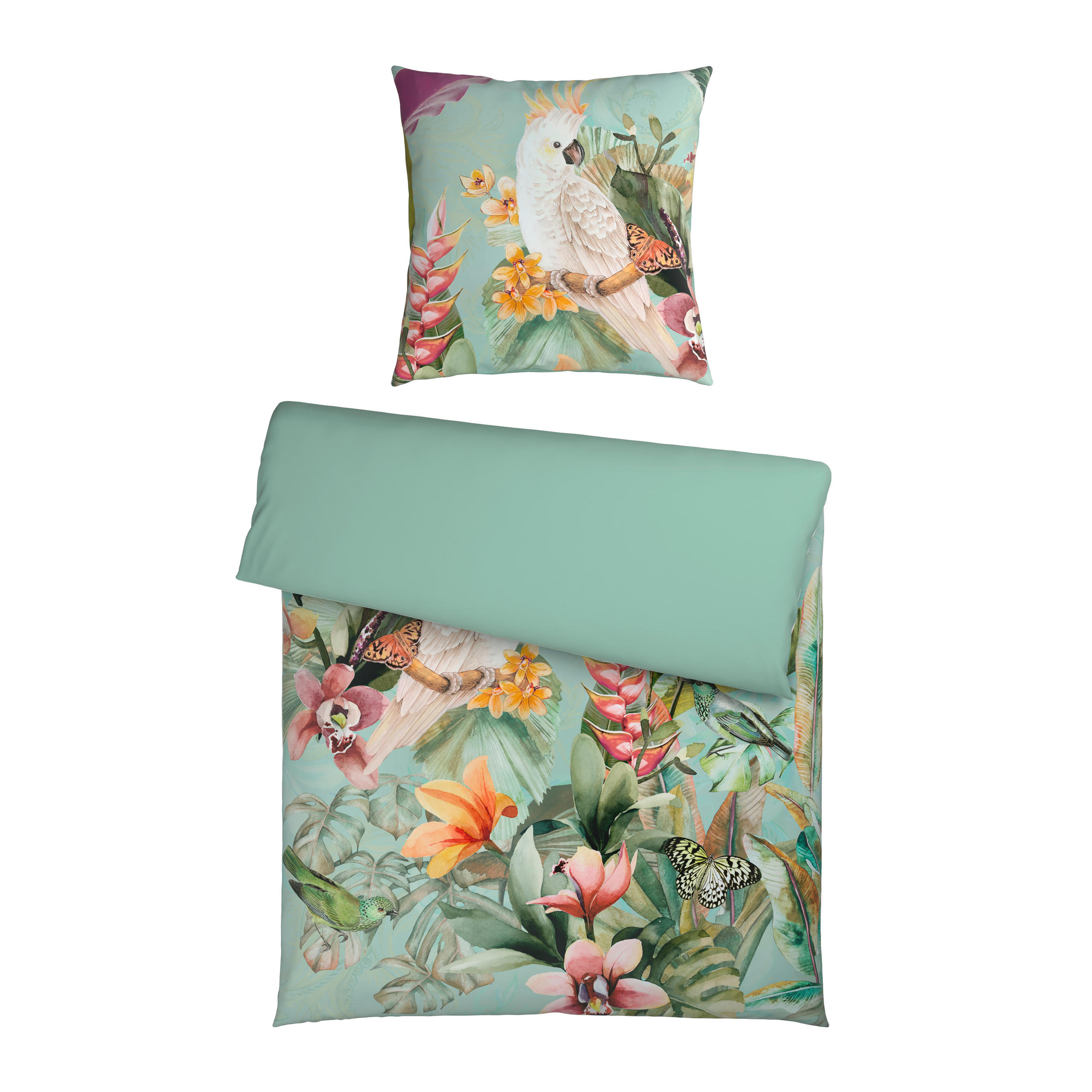 WENDEBETTWÄSCHE 2-teilig Satin 135/200 cm  - Multicolor, Textil (135/200cm) - Bio:Vio