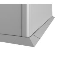 MÄHKANTE  - Silberfarben, Basics, Metall (66,4/6,3/66,4cm) - Biohort
