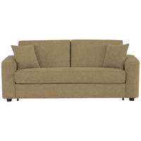 SCHLAFSOFA Webstoff Olivgrün  - Schwarz/Olivgrün, Design, Kunststoff/Textil (205/83/100cm) - Xora