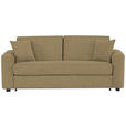 SCHLAFSOFA Webstoff Olivgrün  - Schwarz/Olivgrün, Design, Kunststoff/Textil (205/83/100cm) - Xora