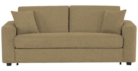 SCHLAFSOFA Webstoff Olivgrün  - Schwarz/Olivgrün, Design, Kunststoff/Textil (205/83/100cm) - Xora