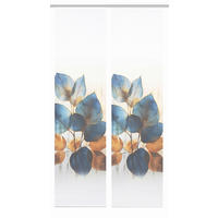 FLÄCHENVORHANG  2 Stück  blickdicht  60/245 cm   - Blau/Weiß, LIFESTYLE, Textil (60/245cm)