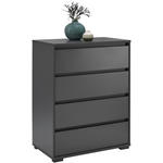 KOMMODE  in 80/103/48 cm  - Anthrazit, Design, Holzwerkstoff/Kunststoff (80/103/48cm) - Carryhome
