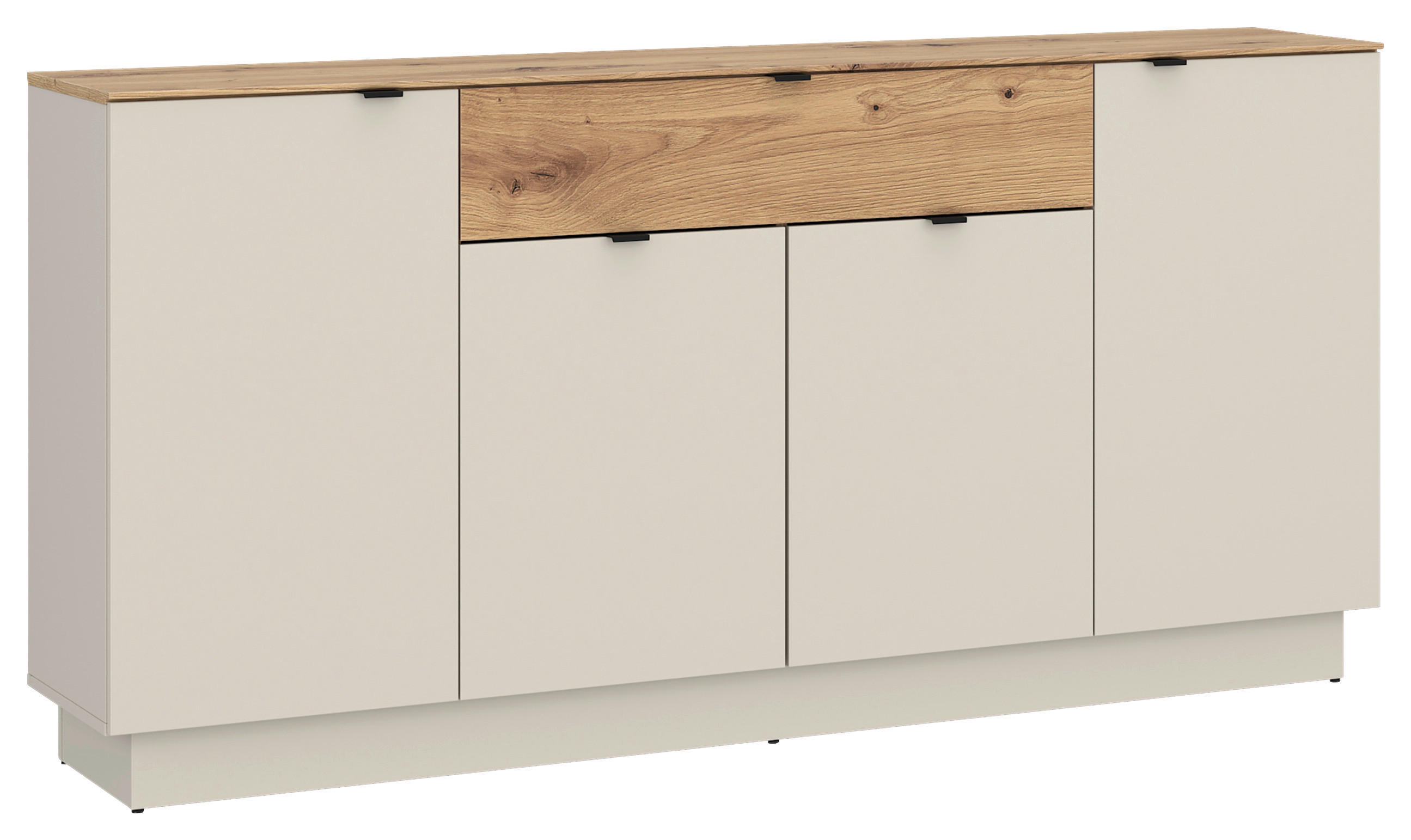 SIDEBOARD VIONA 180/90/40 cm 1 Schublade(n)  - Kaschmir/Eiche Artisan, Basics, Holzwerkstoff/Kunststoff (180/90/40cm) - Livetastic
