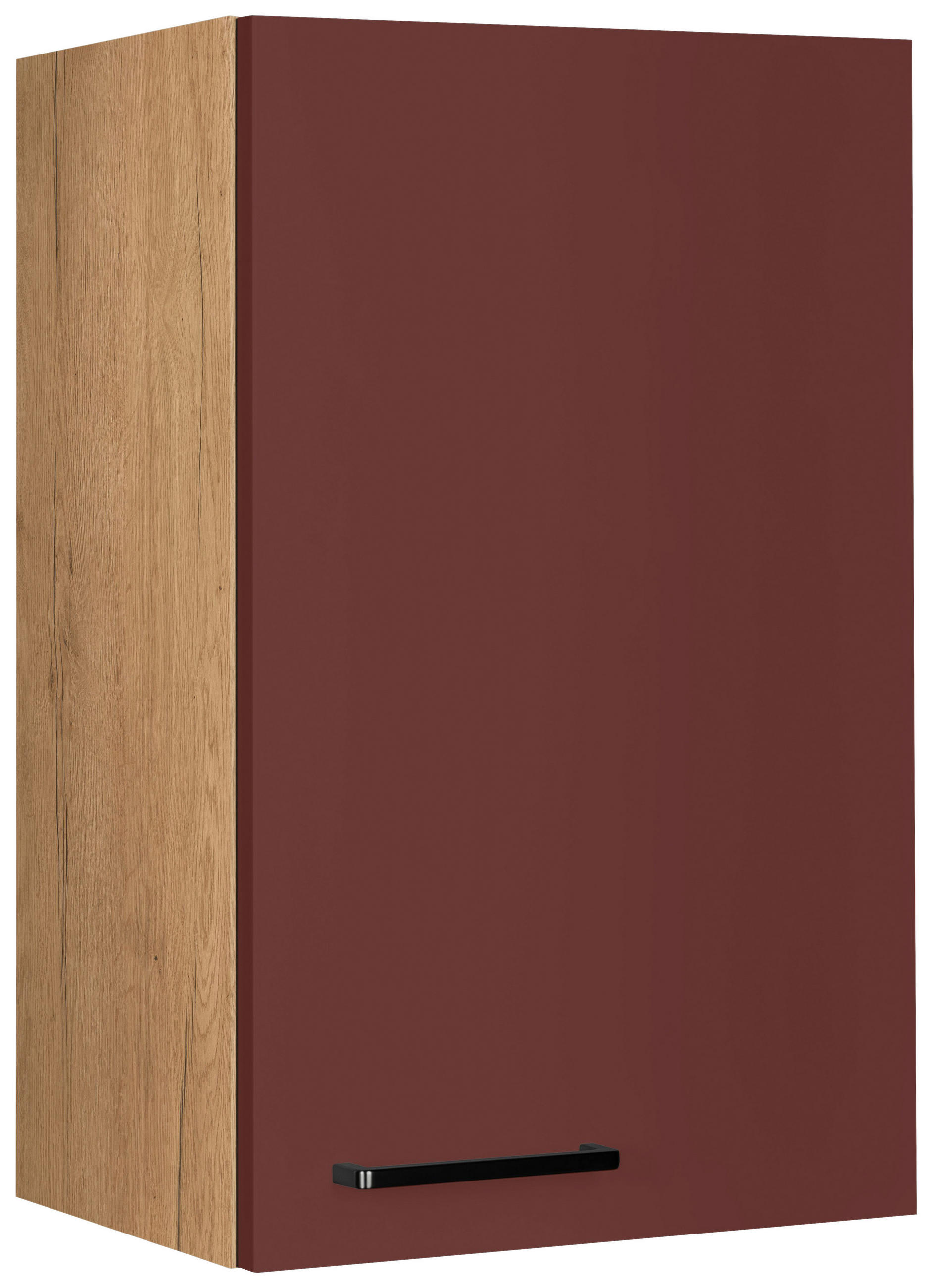 KÜCHENOBERSCHRANK 45/72/35 cm  in Rot, Eichefarben  - Eichefarben/Rot, MODERN, Holzwerkstoff/Metall (45/72/35cm) - Nobilia