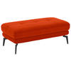 HOCKER Textil Orange  - Schwarz/Orange, Design, Textil/Metall (132/45/68cm) - Beldomo Style