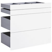 SCHUBLADENSET 90,9/82/46,8 cm   - Weiss Hochglanz, Konventionell, Holzwerkstoff (90,9/82/46,8cm) - Hom`in