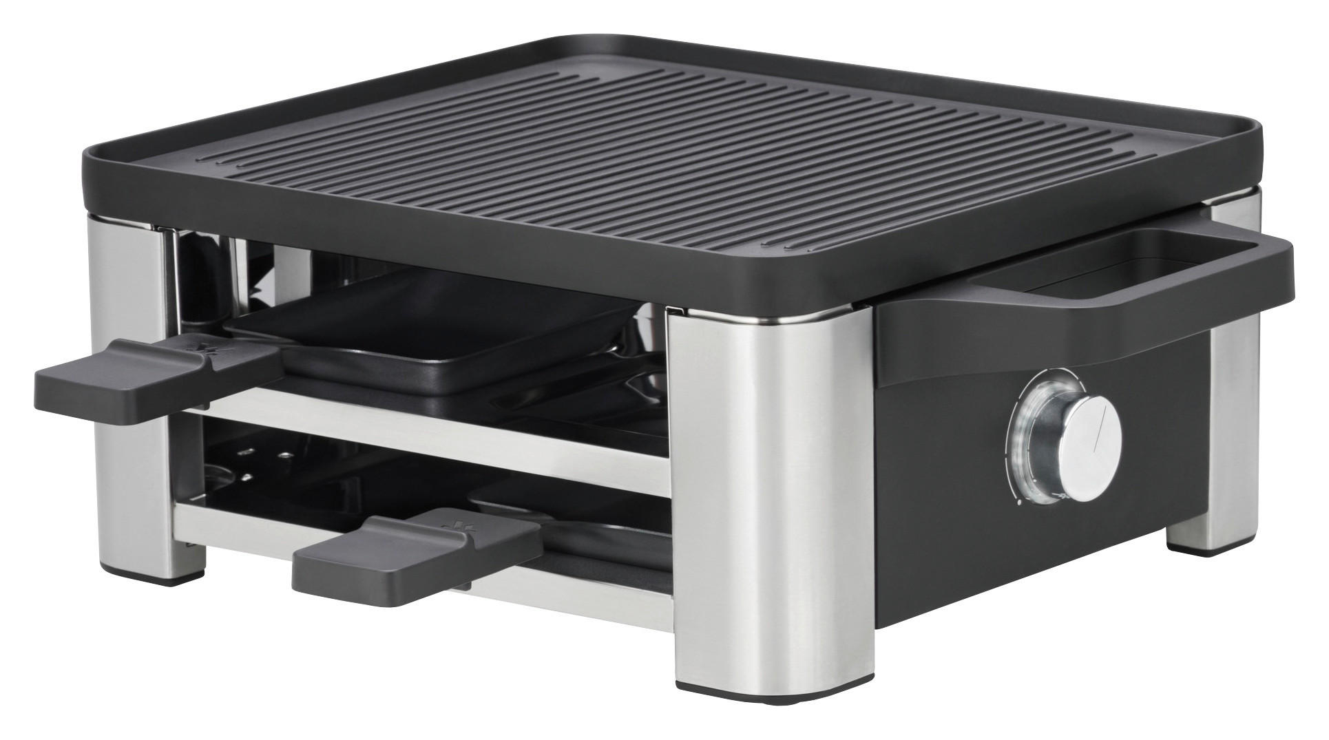 RACLETTE-GRILL Lono - Silberfarben/Schwarz, Design, Metall - WMF