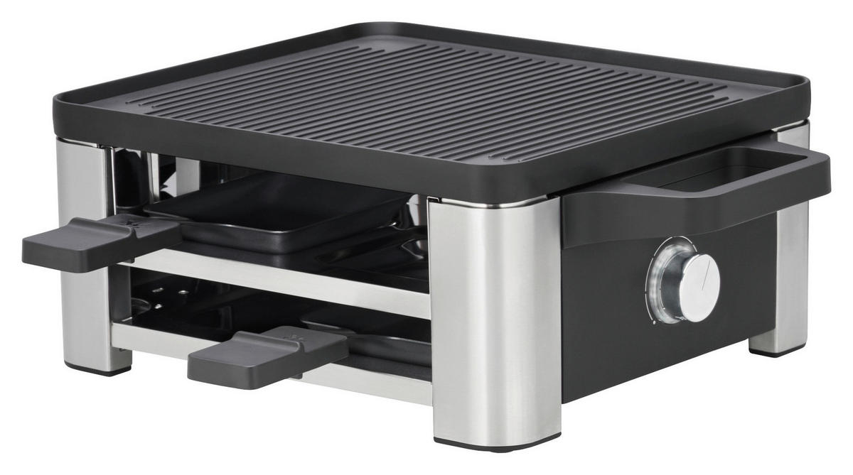RACLETTE-GRILL Lono  - Silberfarben/Schwarz, Design, Metall - WMF