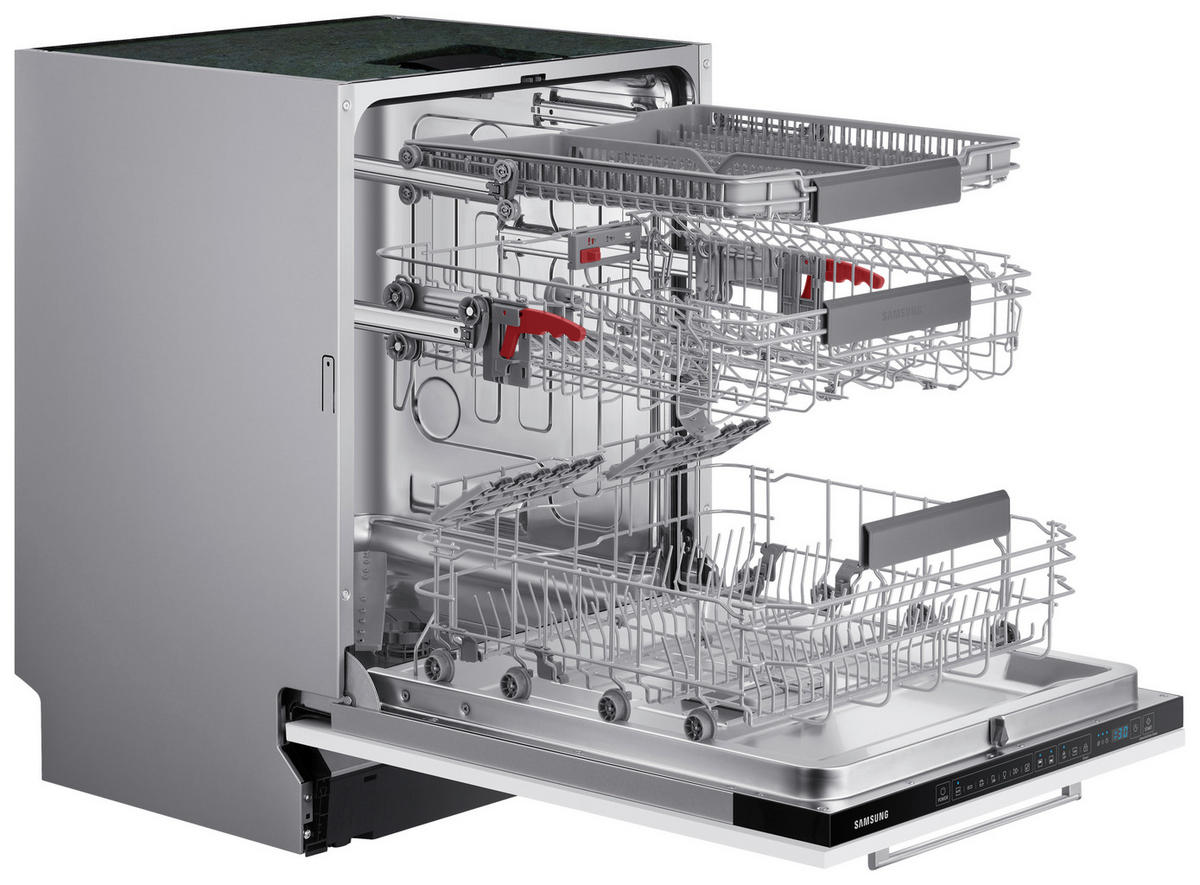 GESCHIRRSPÜLER DW60A6092BB/EO  - Weiß, Basics, Glas/Kunststoff (59,8/81,5/55cm) - Samsung