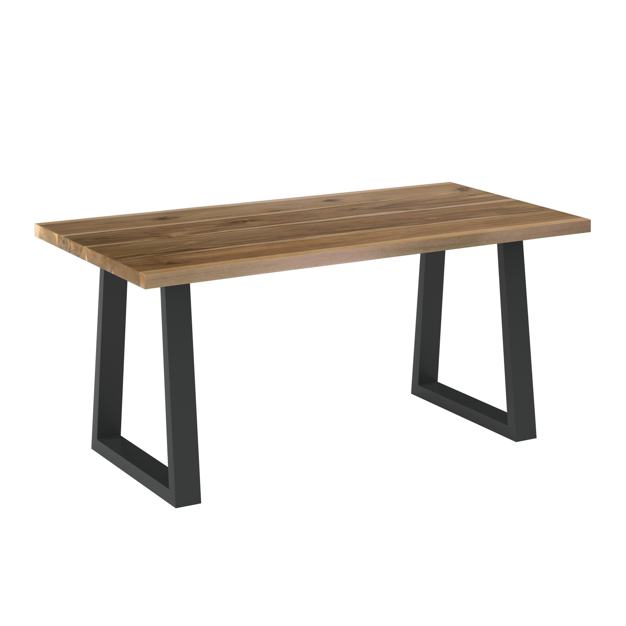 ZAHRADNÍ STOLEK, dřevo, kov, 115/45/60 cm - barvy akácie, Moderní, kov/dřevo (115/45/60cm) - Ambia Garden