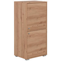 REGAL  46/96,5/33,5 cm Eiche Artisan  - Alufarben/Eiche Artisan, Design, Holzwerkstoff/Kunststoff (46/96,5/33,5cm) - MID.YOU