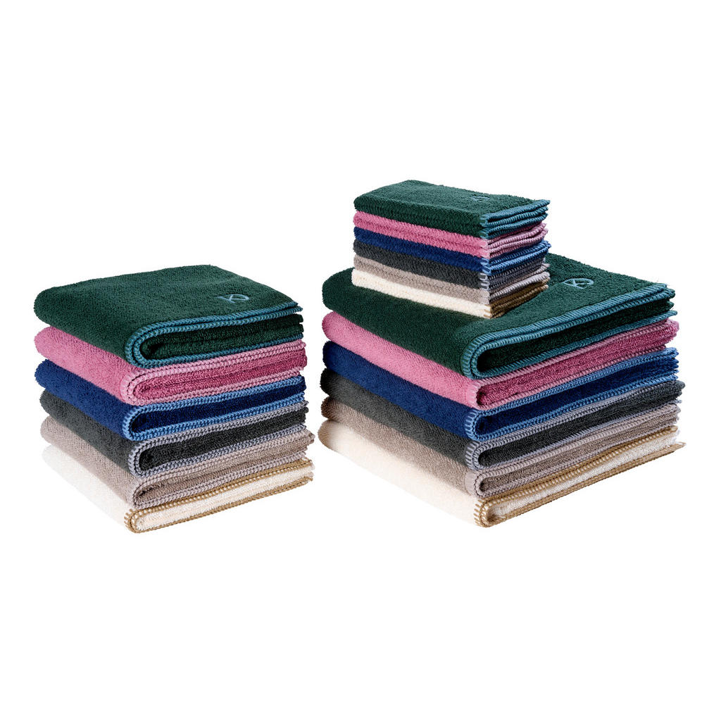 Thumbnail - Dieter Knoll Gästetuch Bolano, Anthrazit, Textil, 4-teilig, 30x50 cm, Oeko-Tex® Standard 100, saugfähig, Aufhängeschlauf...