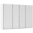 SCHWEBETÜRENSCHRANK  in Weiß  - Chromfarben/Weiß, Design, Holzwerkstoff/Metall (316/235/68cm) - Novel