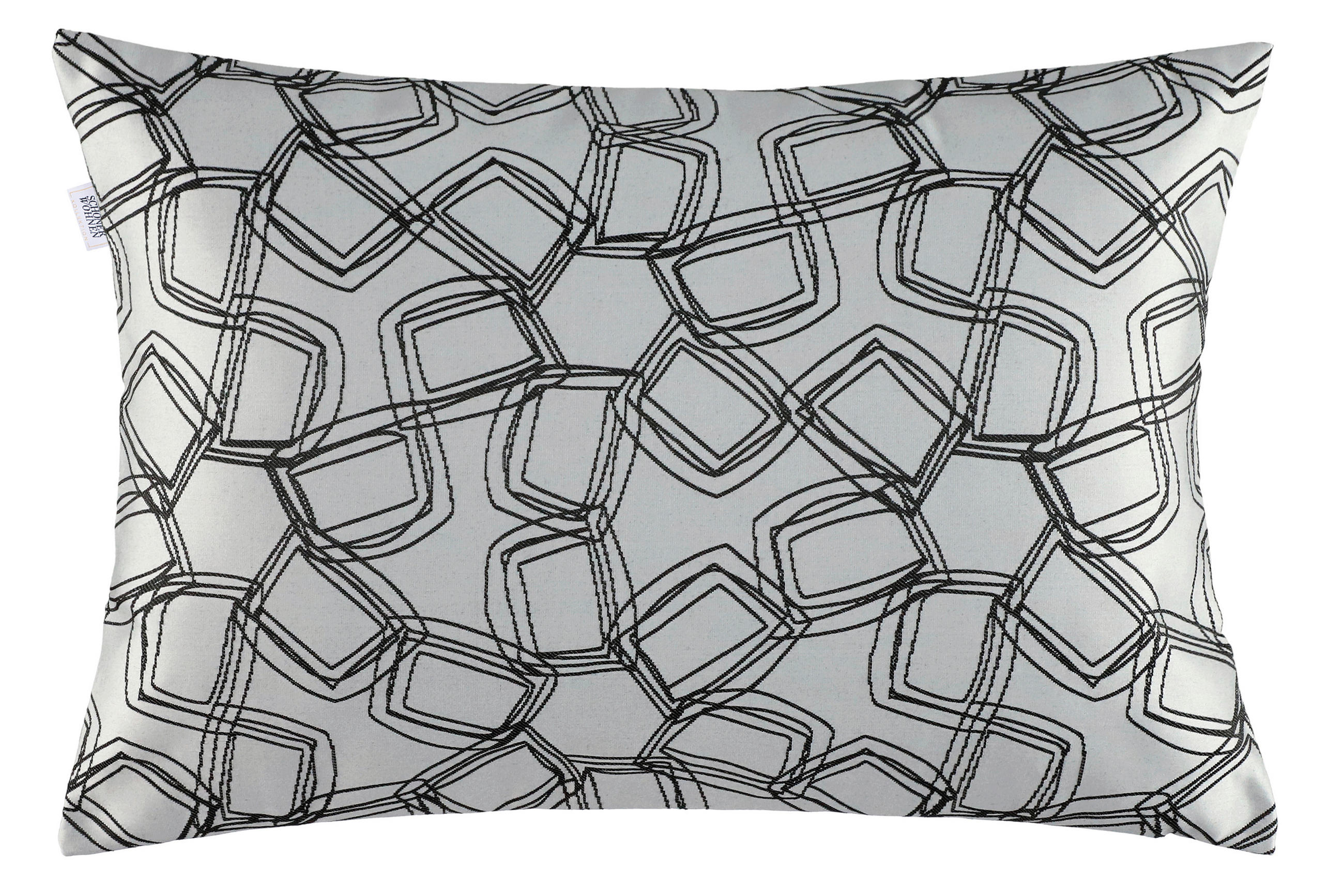 KISSENBEZUG TURN 58/38 cm  - Anthrazit/Hellgrau, Design, Textil (58/38cm) - Schöner Wohnen