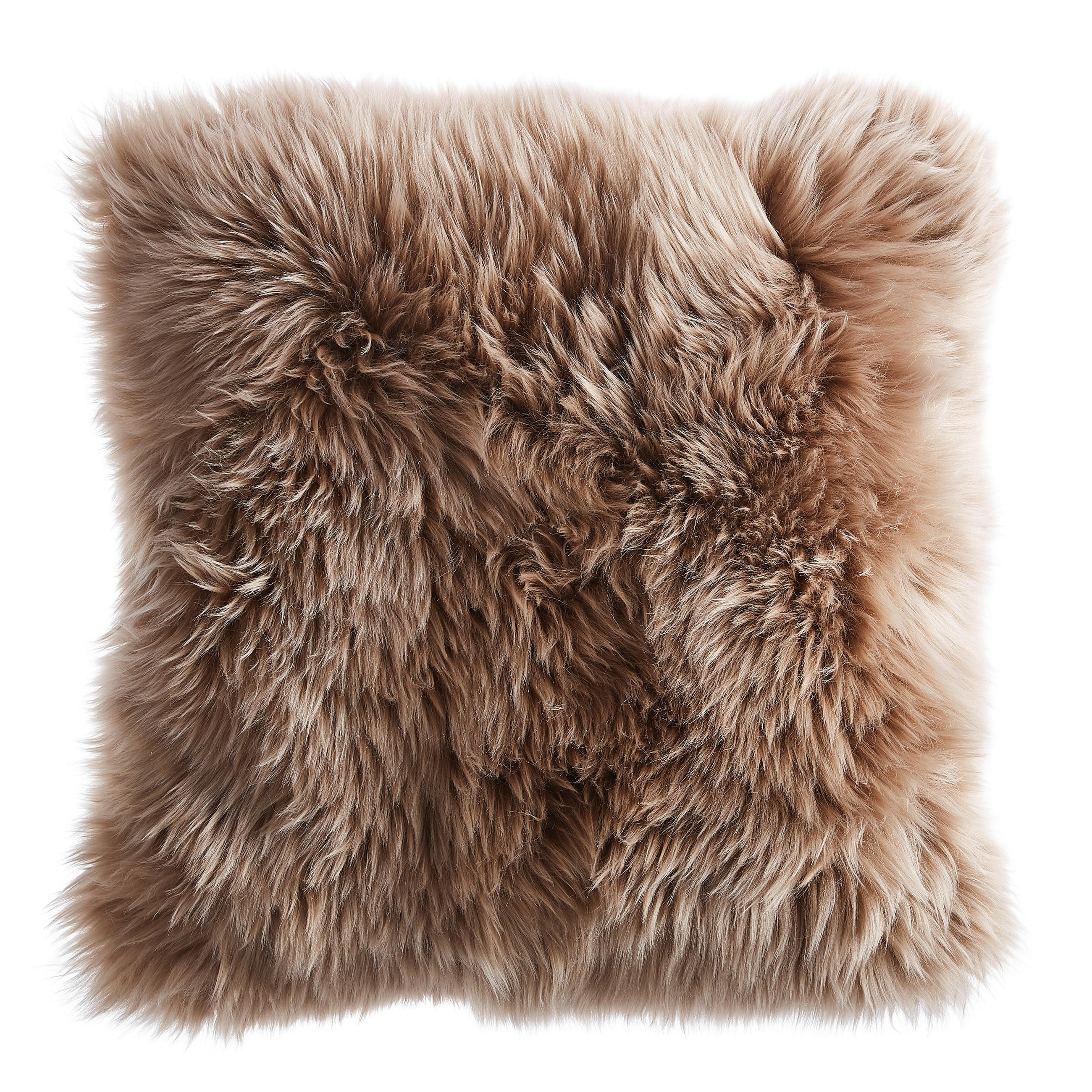 KISSENHÜLLE OTAGO 40/40 cm  - Taupe, Basics, Textil/Fell (40/40cm) - Esposa