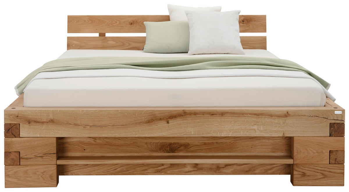 POSTEĽ, 180/200 cm, farba duba - farba duba, Natur, drevo (180/200cm) - Linea Natura