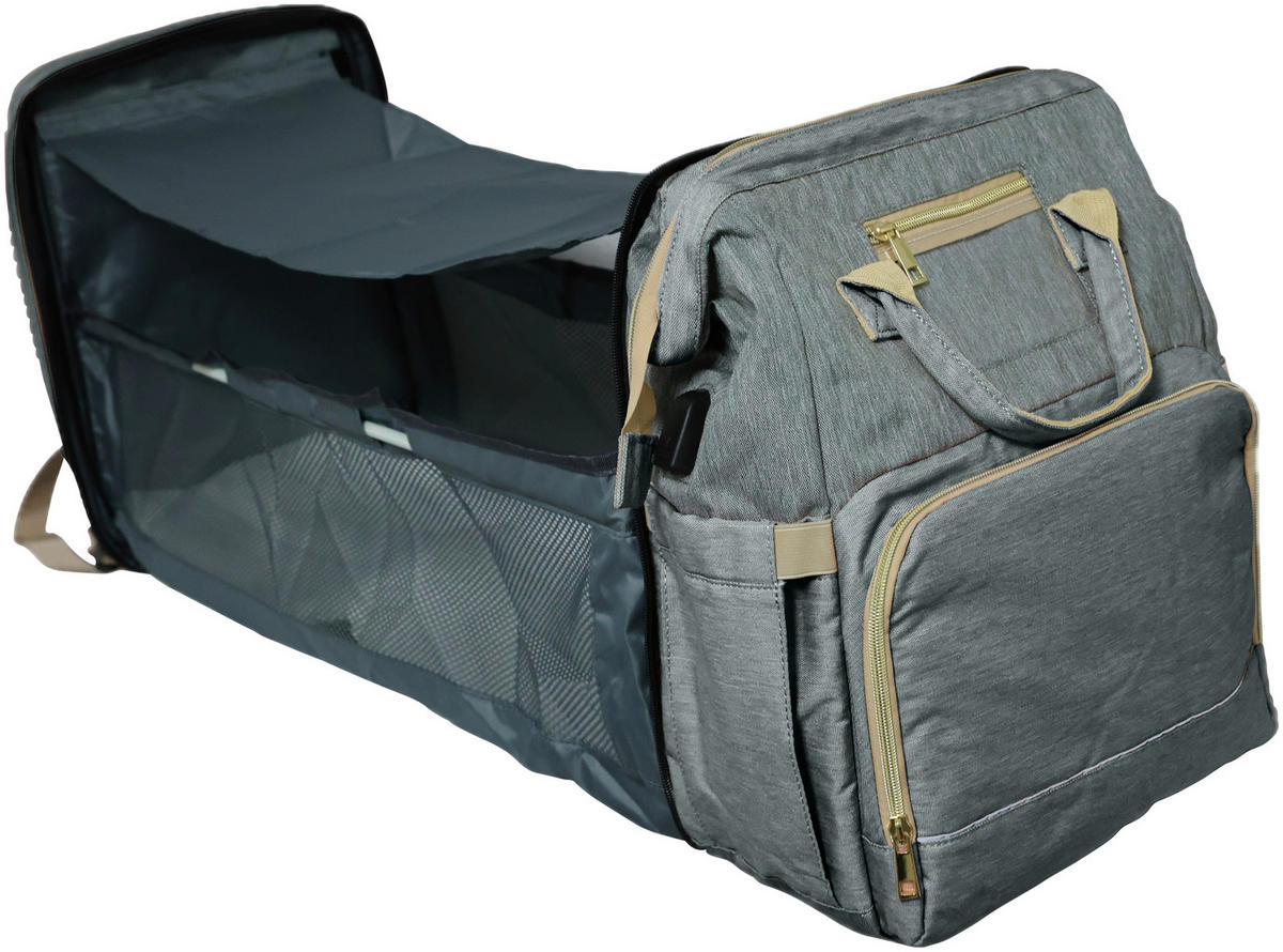 WICKELRUCKSACK Stella Bag Premium  - Grau, Basics, Textil (30/40/21cm)
