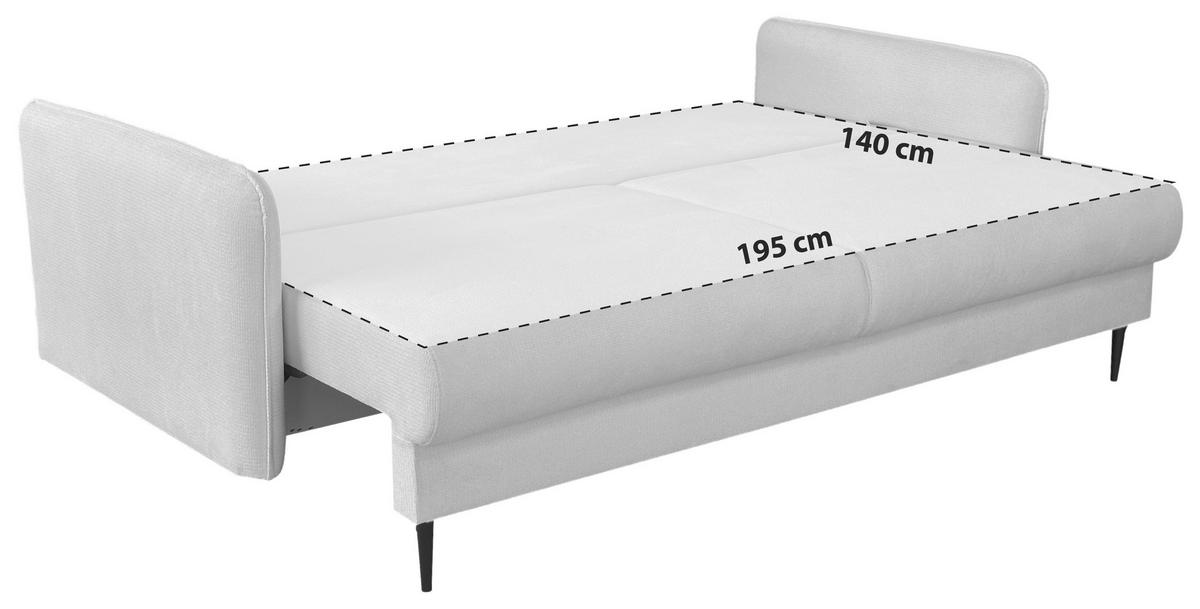 SCHLAFSOFA  mit Liegefunktion Webstoff Rosa  - Schwarz/Rosa, Design, Holz/Kunststoff (216/96/102cm) - MID.YOU