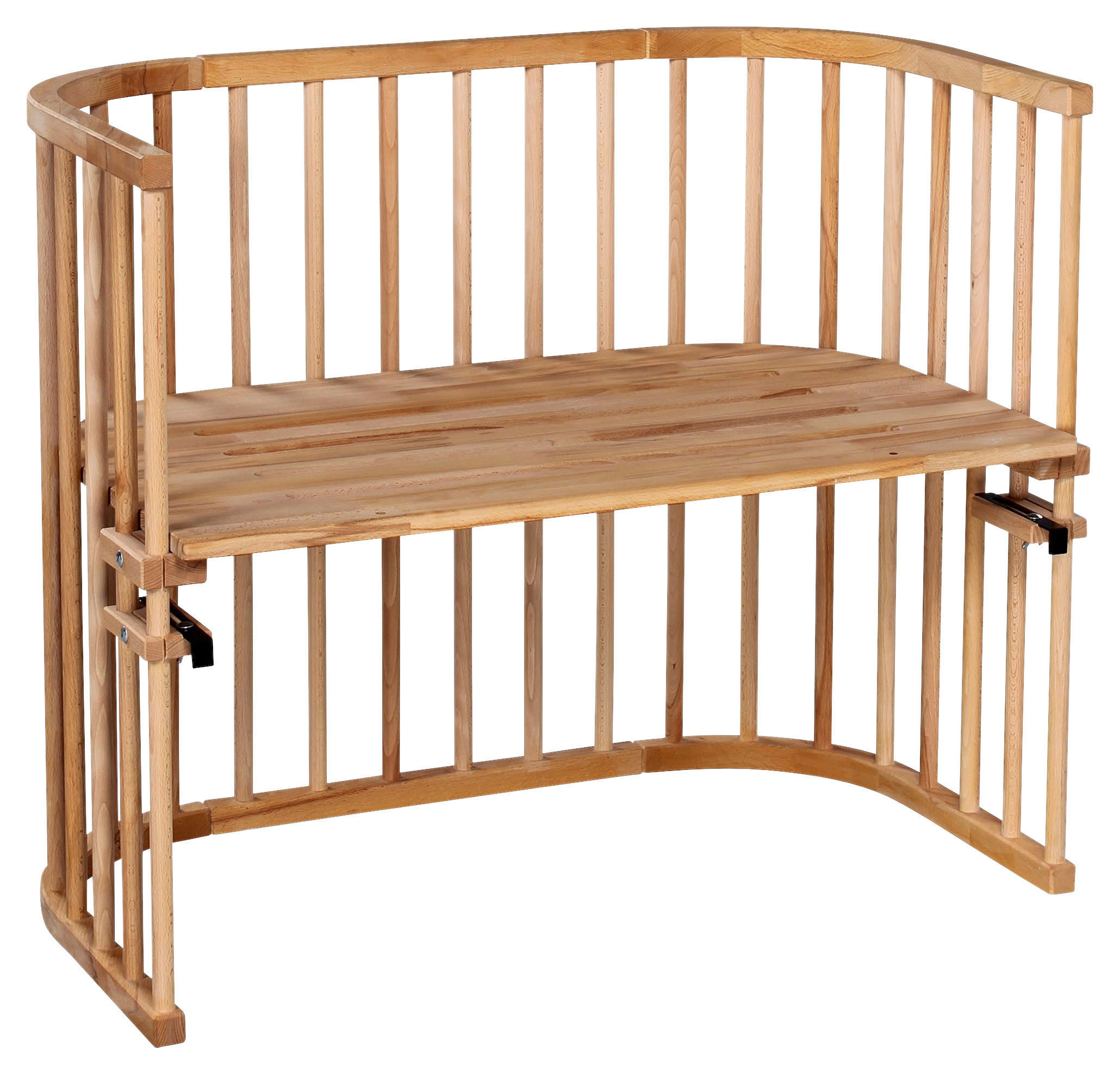 BEISTELLBETT 96/54/79 cm  - Kernbuche, Basics, Holz (96/54/79cm) - Babybay