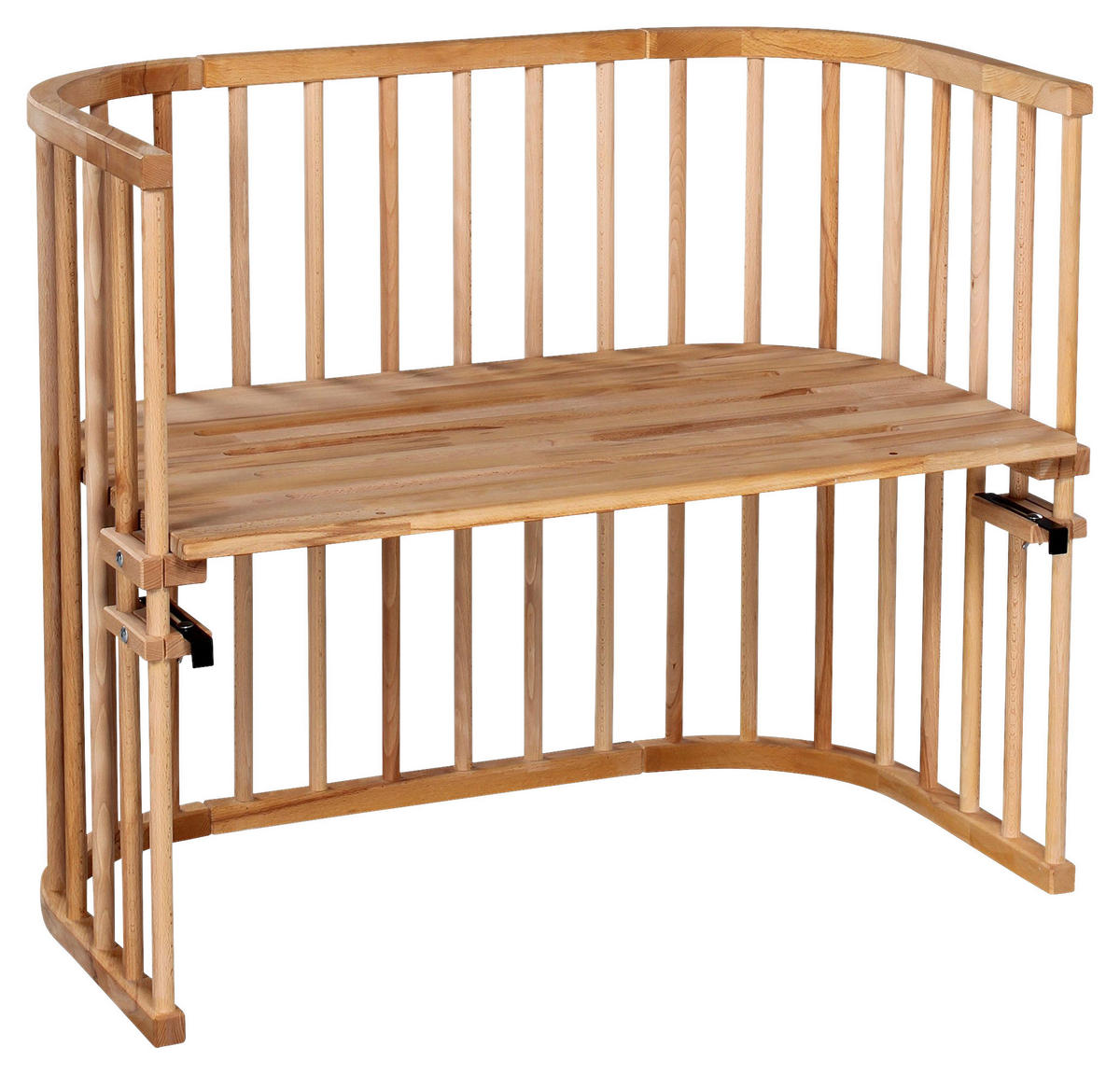 BEISTELLBETT 96/54/79 cm  - Kernbuche, Basics, Holz (96/54/79cm) - Babybay