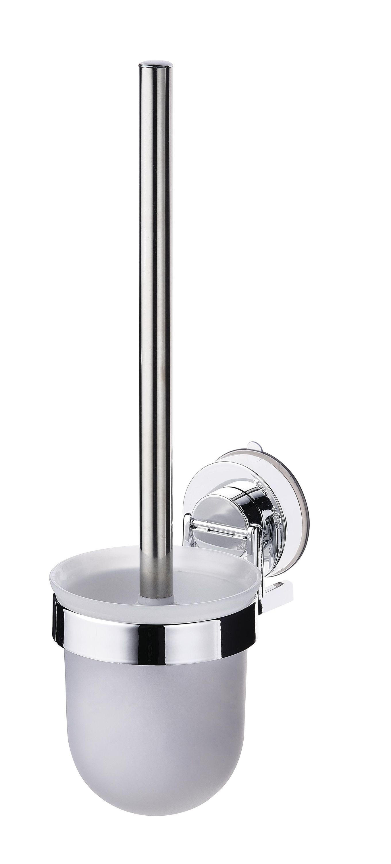 WC-BÜRSTENGARNITUR in Metall  Kunststoff   - Chromfarben/Transparent, Basics, Kunststoff/Metall (10/36,5/13,5cm) - Sadena