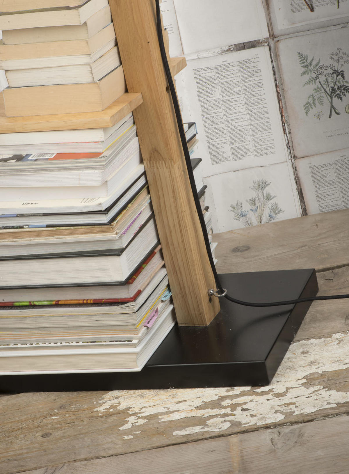 GOLVLAMPA Cambridge  30/168/49 cm   - svart, Design, metall/trä (30/168/49cm) - It's about Romi