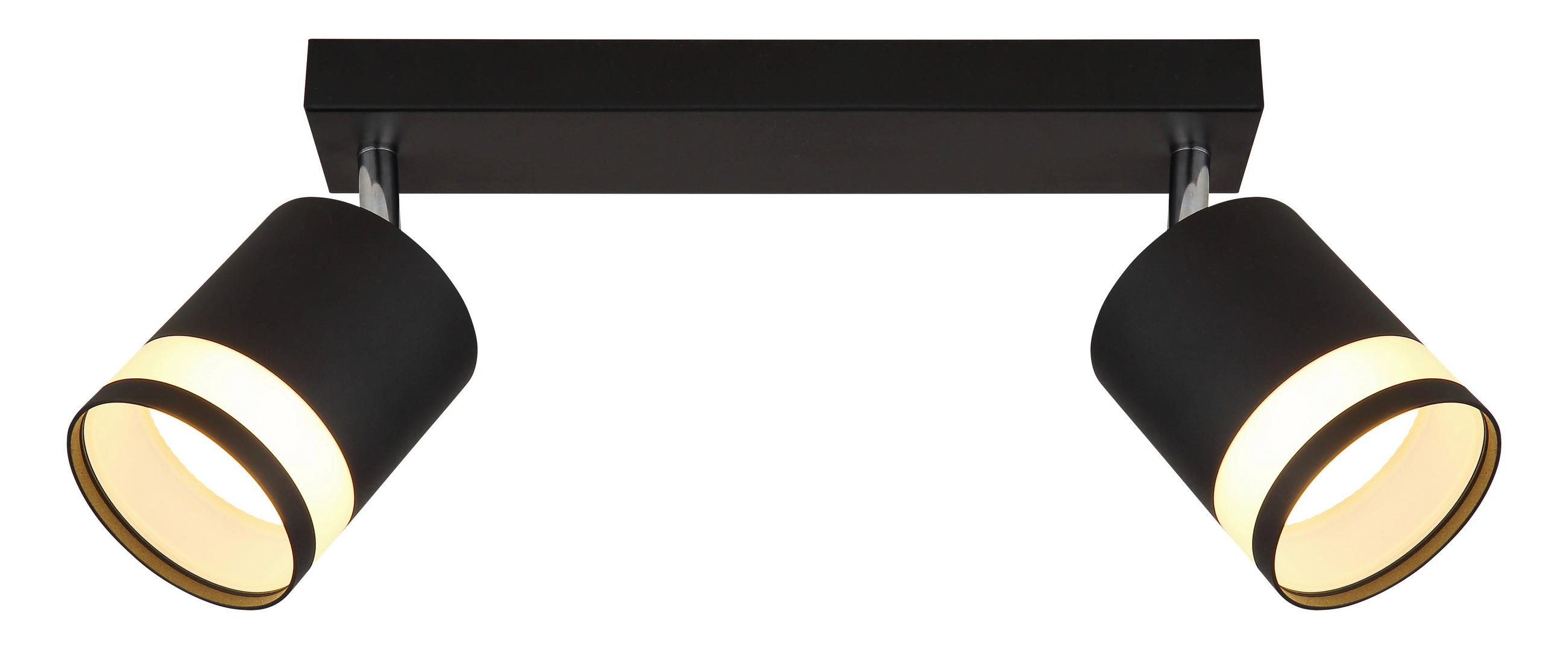 STRAHLER 30/8,2/18,5 cm   - Schwarz/Weiß, Design, Kunststoff/Metall (30/8,2/18,5cm) - Globo